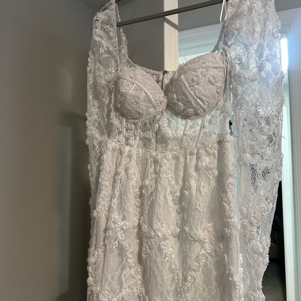 Lace mini dress